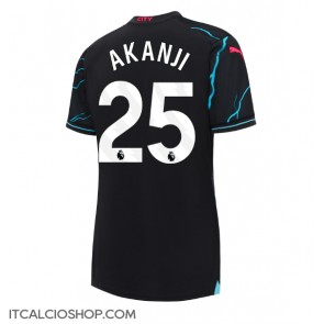 Manchester City Manuel Akanji #25 Terza Maglia Femmina 2023-24 Manica Corta